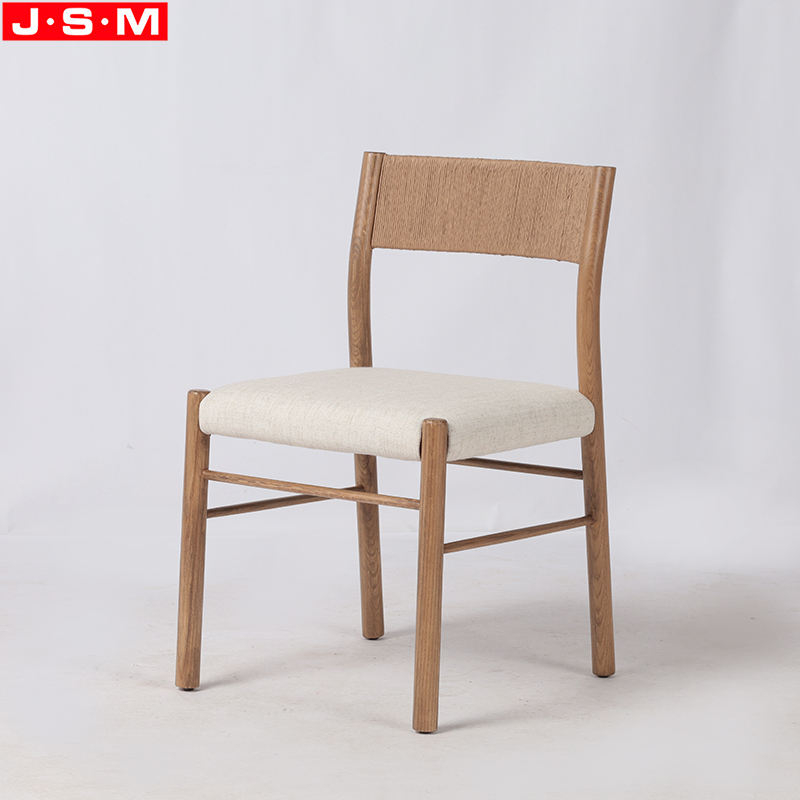 Paper Sting Woven Back Chair Ash Wood Cafe Restaurant Dining Chairs