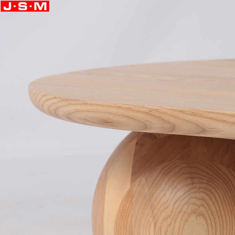New Style Living Room Tea Table Irregular Mesa Table Wooden Base Tea Table