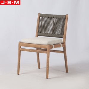 Wholesale Nordic Cotton Rope Woven Back Chairs Fabric Dining Chair