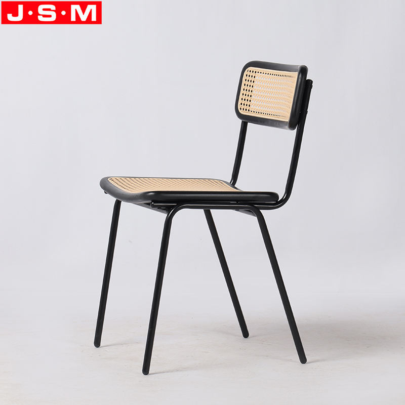 Factory Cheap Stackable Chair Rattan Seat Back Dining Chair For Dining