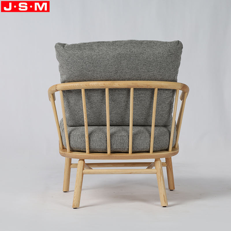 Fabric Single Cushion Seat And Back Recliner Arm Armchair For Living Room