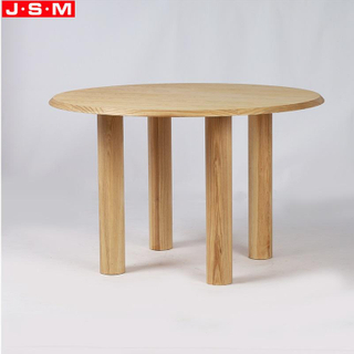 Modern Veneer Table Top Round Small Dining Table For Household