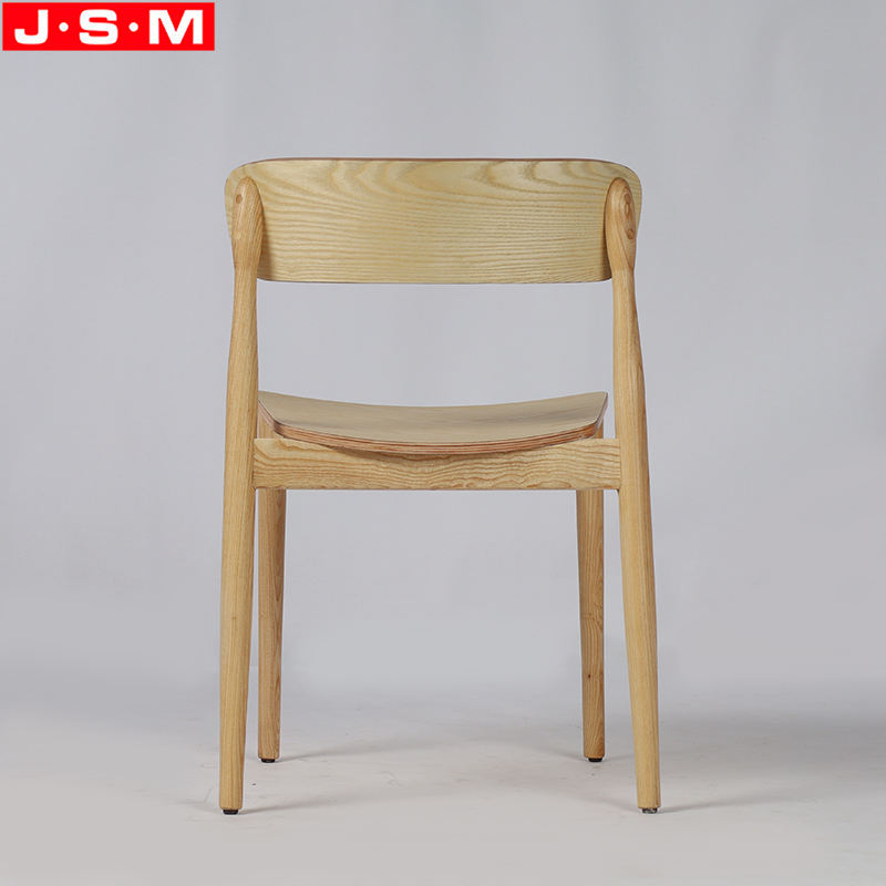 Ash Timber Frame Indoor Dining Chairs With Wooden Back Chair