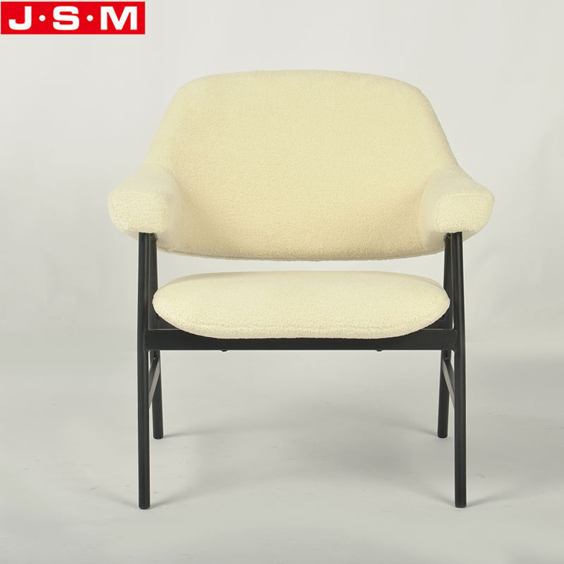 Modern Wooden Frame Upholstered Armchair Lounge Leisure Chairs For Home