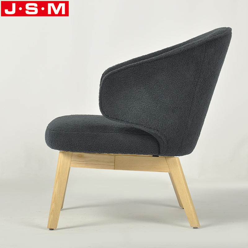 Luxury Leisure Chair For Living Room Modern Wooden Frame Waiting Chair