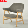 Modern Living Room Ash Timber Base Chair Wooden Frame Furniture Hotel Armchair