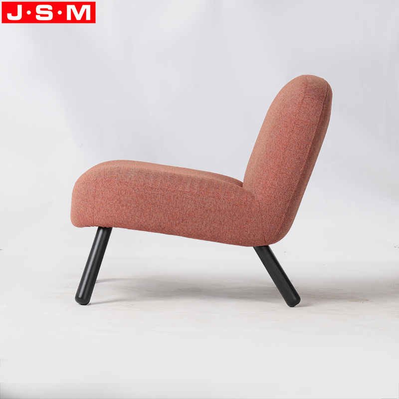 Fabric orPU upholstery armchair oversized armchair leather armchair base in American ash