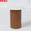 Ceramic Top Modern Hotel Small Coffee Table Black Oval Round Coffee Table