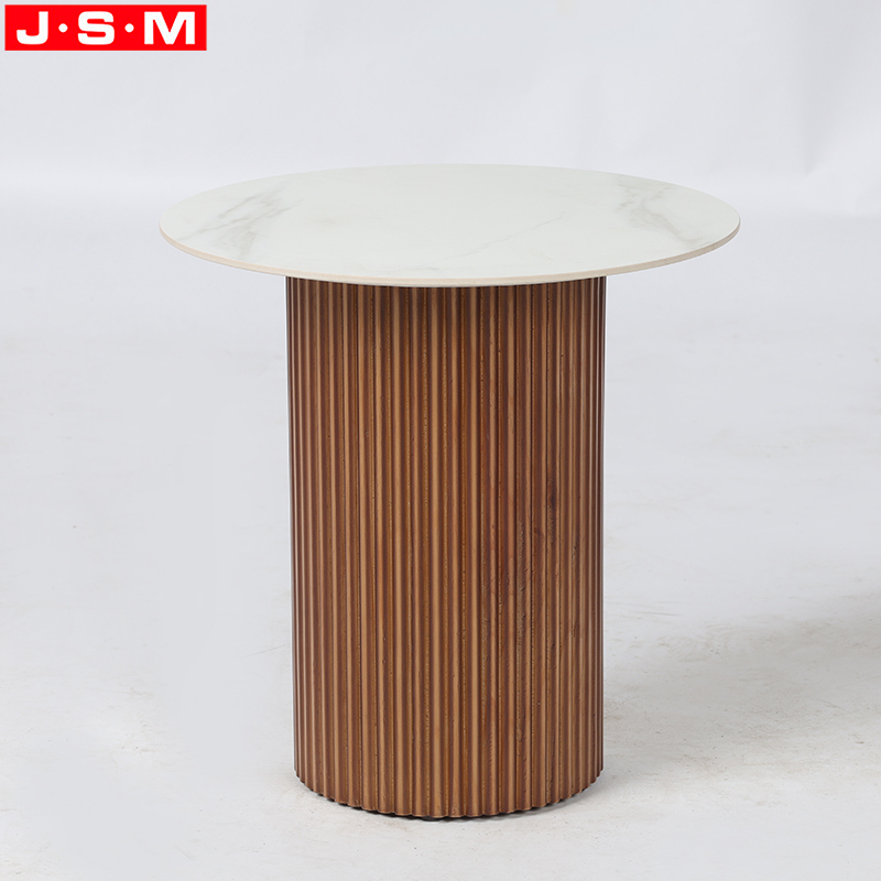 Ceramic Top Modern Hotel Small Coffee Table Black Oval Round Coffee Table