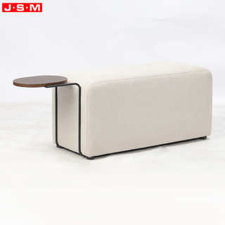 Wooden Frame with Foam And Fabric Kitchen Benches Design Footstool Bed End Bench with Timber Tray for Living Room Bedroom