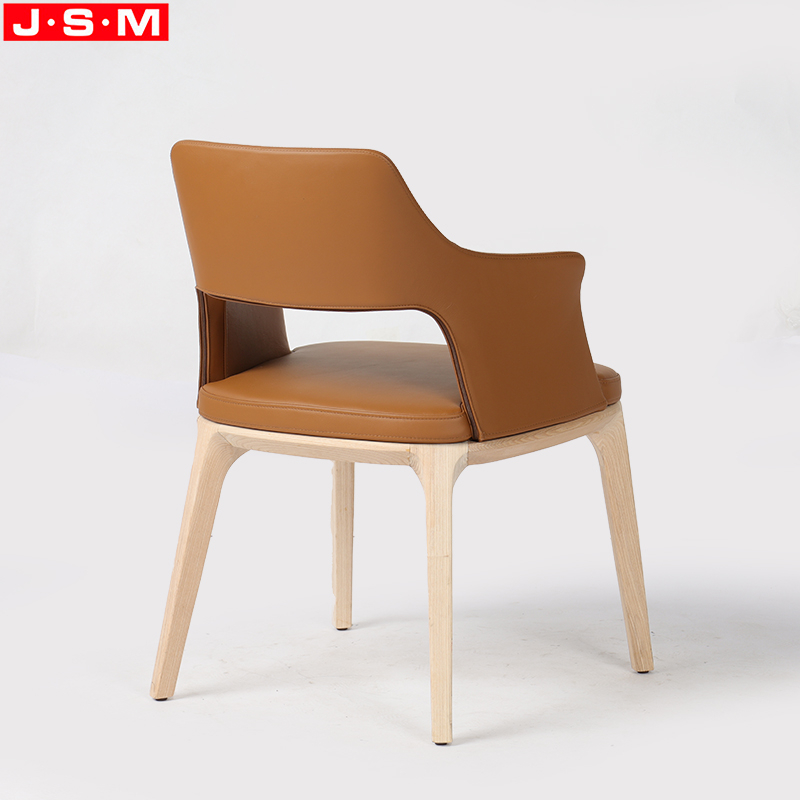 High Quality Nordic Meeting Room Wood Dining Arm Chair Dining Side Chairs