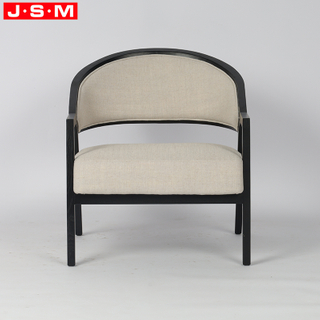 China Armchair Poltrona Nordic Solid Wood Cushion Seat Accent Chair for Dining Hotel Reading Leisure Living Room
