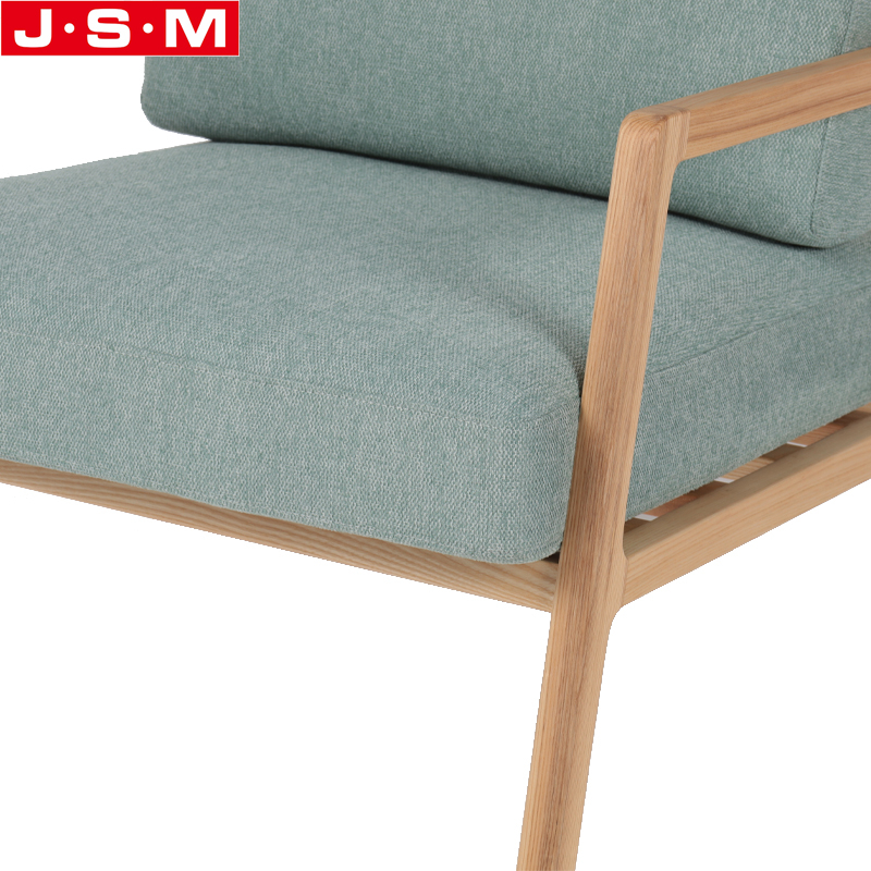 American ash frame Single Sitting Room Arm Chair Living Room fabric or PU upholstery