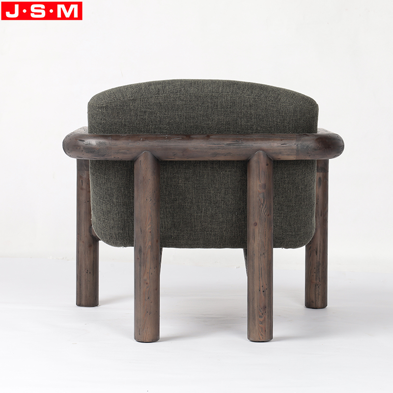 Modern Wooden Solid Wood Lounge Armchair Living Room Dining Leisure Armchair Inflatable Armchair