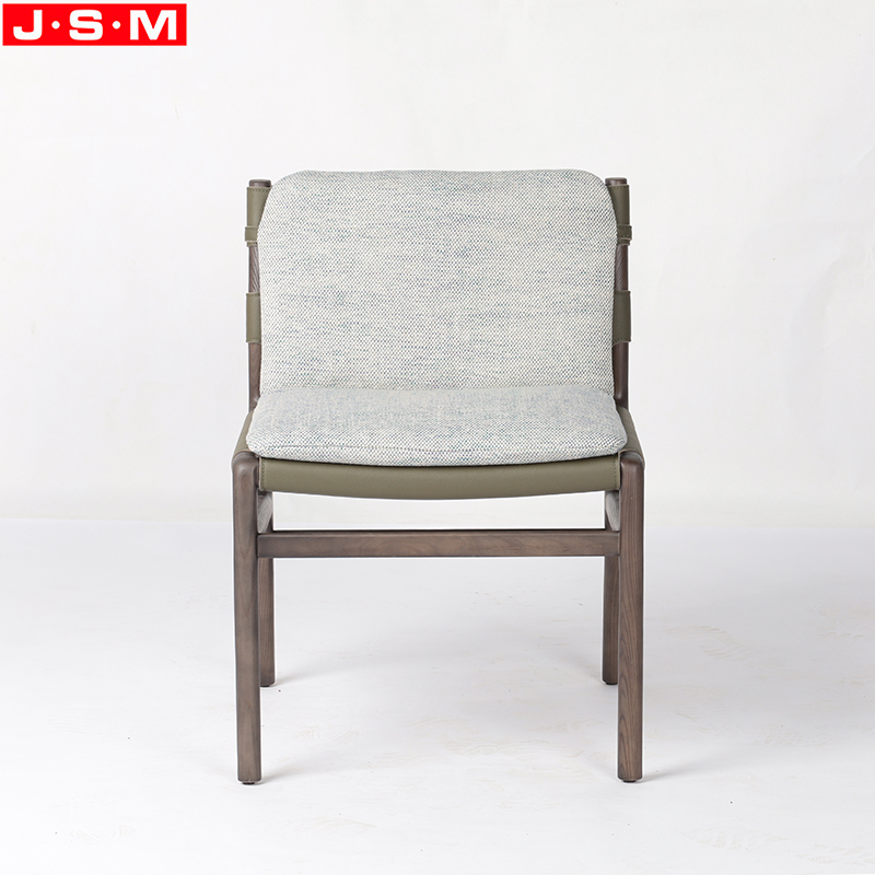 Modern Leather Dining Room Restaurant Furniture Hotel Ash Timber Frame