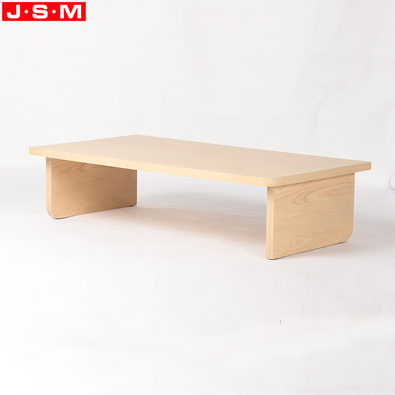 Plywood with Veneer Round Wooden Outdoor Living Room Tea Coffee Table Design Tea Table Tea Wood Table