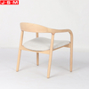 Popular Cushion Seat Ash Wood Armchair Fabric Upholstery Lounge Chair