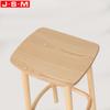 Good Quality Unique Brown Furniture Kitchen Counter Kitchen Coffee Wood Chair Bar Stool