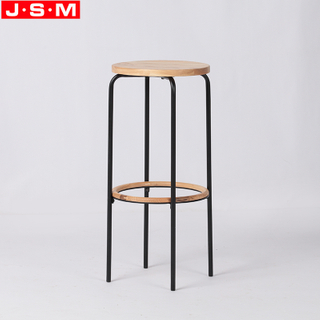 American Ash Wood Top, Metal with Powder Coating High Chair Stools High Chair For Bar Table