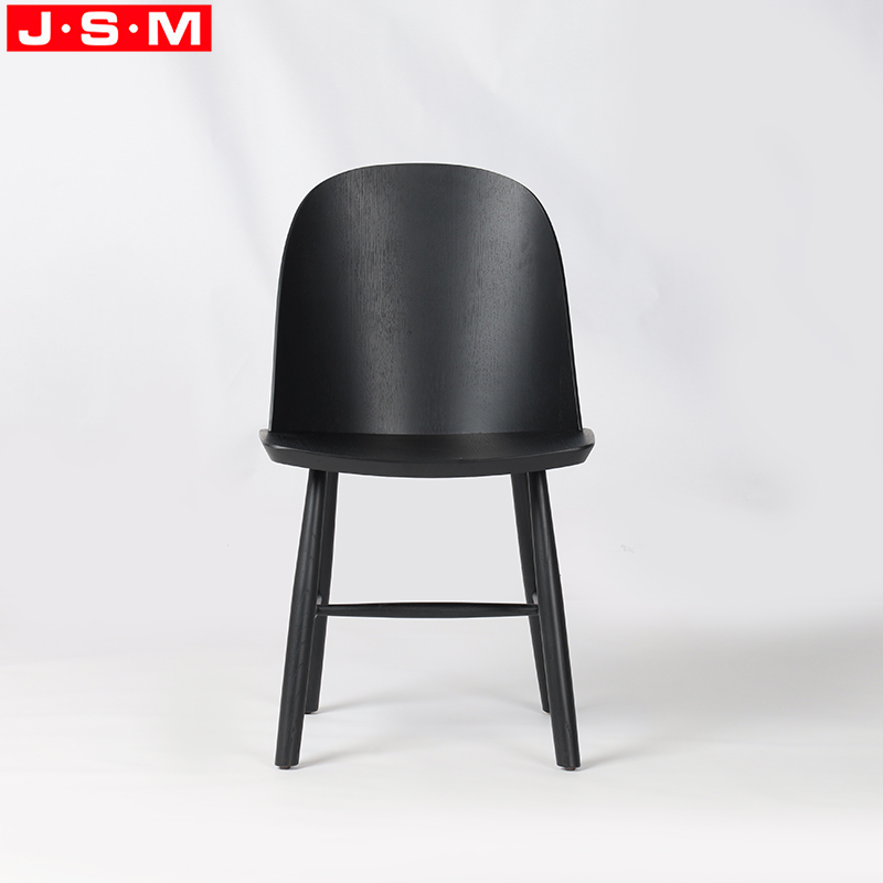 Restaurant Nordic Furniture Plywood Ash Veneer Wooden Dining Room Modern Luxury Black Dining Chairs