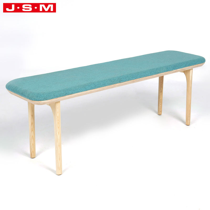 Luxury Wooden Frame With Foam And Fabric Bar Soft Foot Shoes Shop Stool Ottoman For Lounge