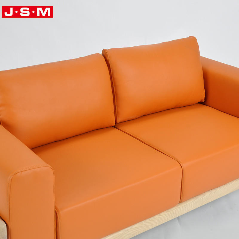 Best Modern Villa Furniture Living Room Leather Modular Seat Soft Sofa For Cafe