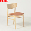 Modern Slipcovered Upholstered Ash Timber Frame Solid Wood Restaurant Dinning Chair