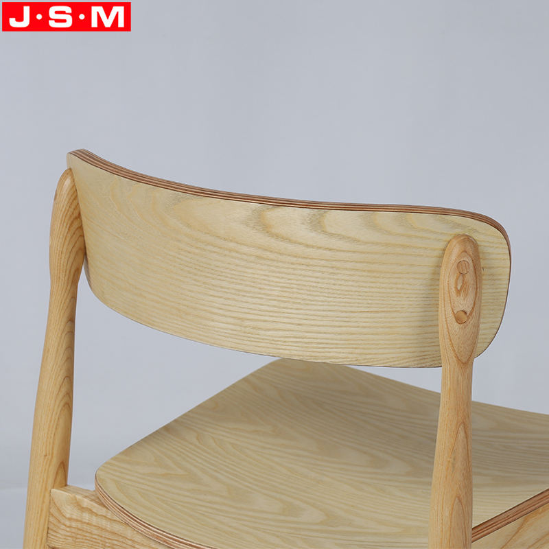 New Product Kitchen Furniture Chair Armless Wooden Ash Timber Frame Dining Chair