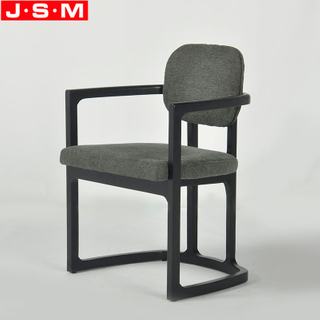 Chinese Modern Hotel Business Reception Chair Wooden Frame Dining Chair