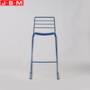 Bule Metal Frame Bar Table High Chair Bar Stool Kitchen With Powder Coating