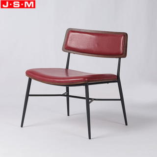 French Metal High Back Accent Leather Living Room Seating Chairs Armchair