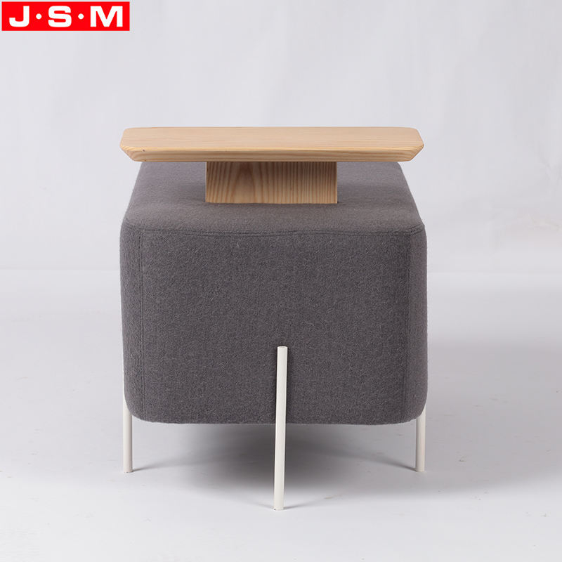 New Style Nordic Modern Living Room Table Wooden Base Metal Tea Table