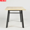 Ash Timber Base Wooden Restaurant Veneer Table Top Dining Room Table