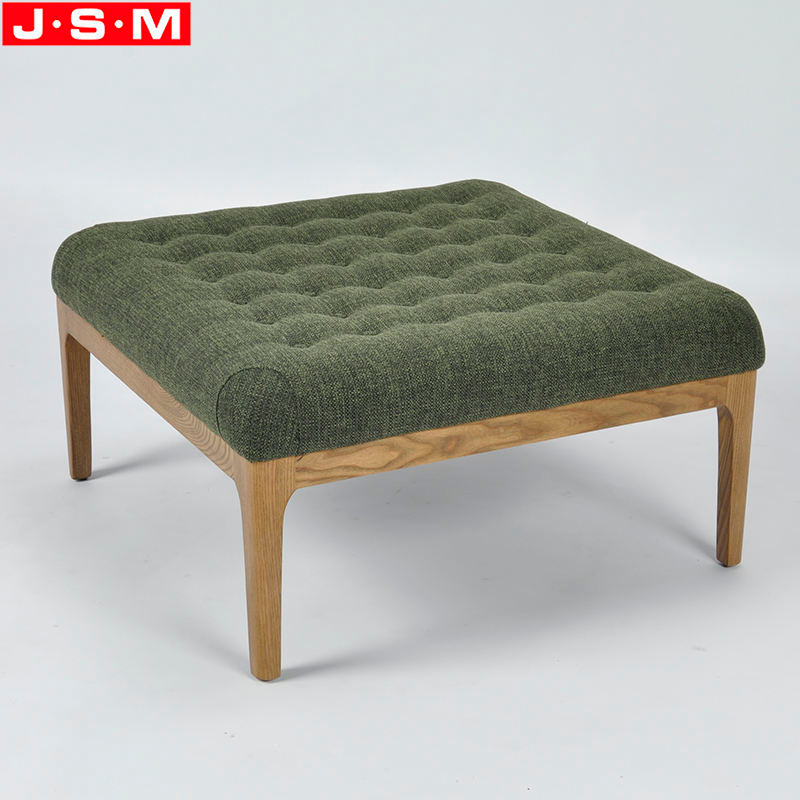 High Quality Bedroom Ottoman Stool Square Fabric Living Room Furniture Ottoman