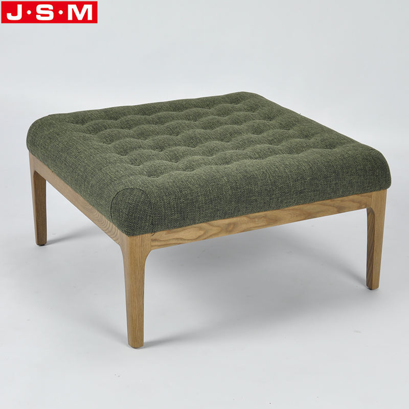 High Quality Bedroom Ottoman Stool Square Fabric Living Room Furniture Ottoman