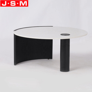 Widely Used Quality Modern Round Table Slatestone Ash Wood Tea Table