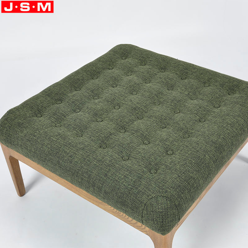 High Quality Bedroom Ottoman Stool Square Fabric Living Room Furniture Ottoman