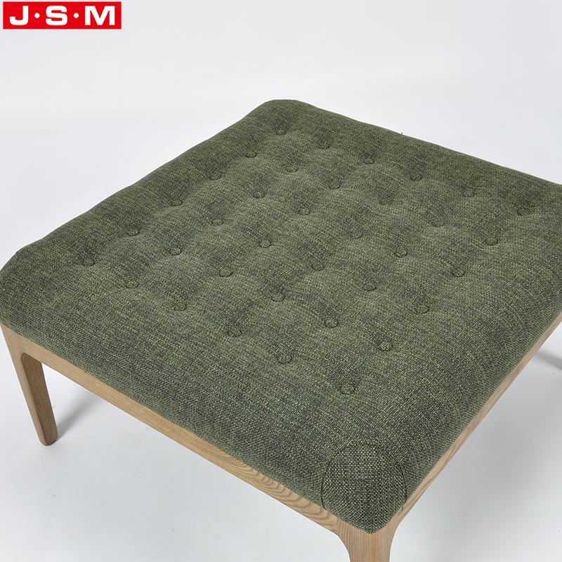 High Quality Bedroom Ottoman Stool Square Fabric Living Room Furniture Ottoman