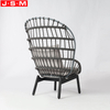 Modern Design Comfortable Leisure High Back Chair With Wood Base For Living Room Armchair
