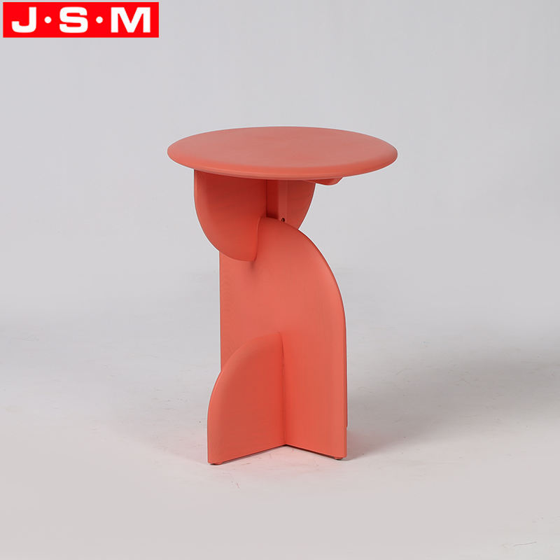 Contemporary Art Round Tea Table Side Ash Timber Frame Side Coffee Table