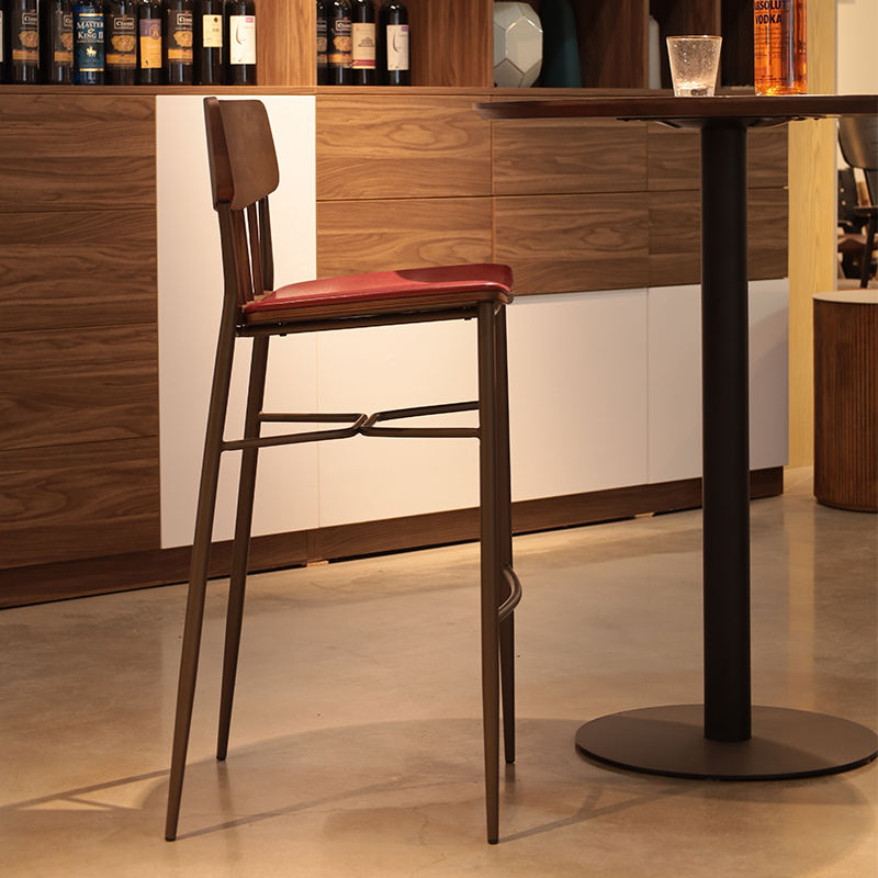 New Home Tall Nordic Luxury Wooden Kitchen High Chair Stools High Chair For Bar Table