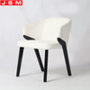 New Design Fabric Wooden Legs Dining Room Dinning Chair With Cushion Seat