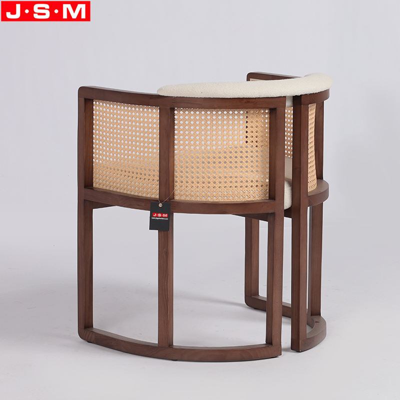 Wholesale Kitchen Furniture Wooden Chair Round Dining Chair With Armrest