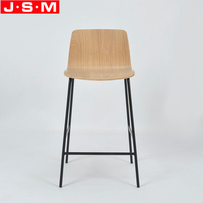 Modern Portable Lounge Counter Bar High Wooden Step Stools For Kitchen