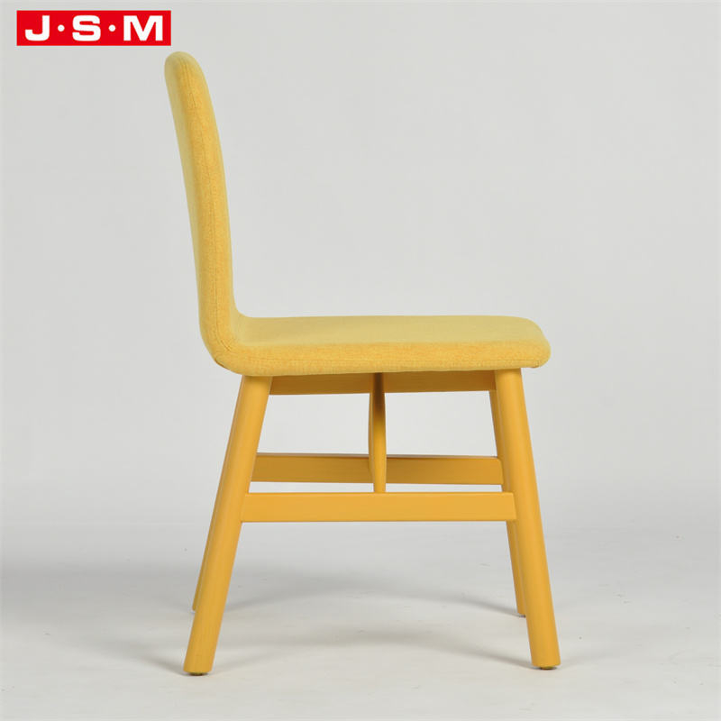 Nordic Italian Coffee House Wooden Frame Upholstered Dining Leather Chair