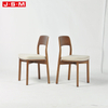Minimalist Moder Long Back Furniture Lodge Garden Home Wood Dining Chair