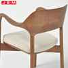 China Hotel Furniture Living Room Restaurant Wooden Arm Dining Chairs