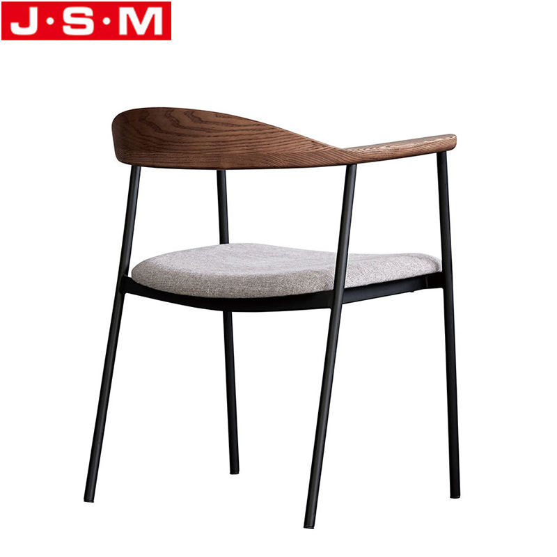 Minimalist Medical Office Boss Wooden Lumbar Support Black Base Office Chair