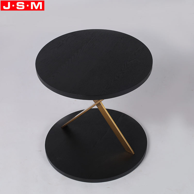 Wholesale Simple Design Homes Gardens Round Side Table With Metal Supporting