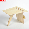 Good Price Outdoor Portable Stool Veneer Plywood Wooden Ottoman Stool